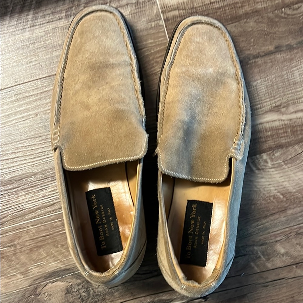 To Boot Tan Loafers with Moccasin Stitching